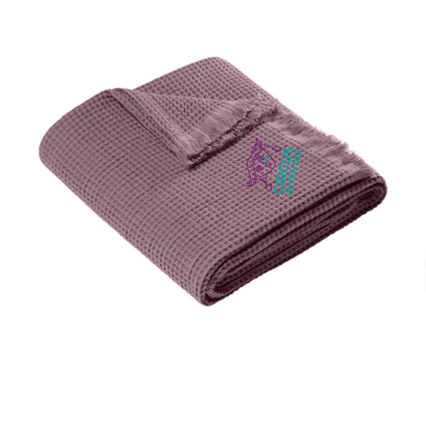 Port Authority® Waffle Throw - Embroidered Logo Thumbnail