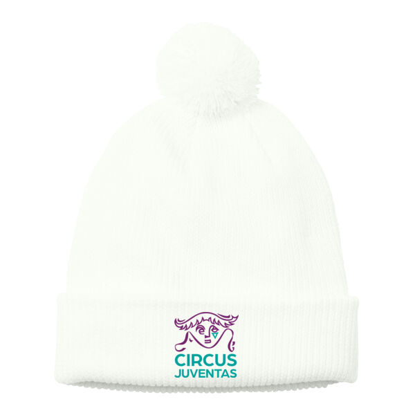Port Authority - Cozy Pom Beanie - Embroidered Logo Thumbnail